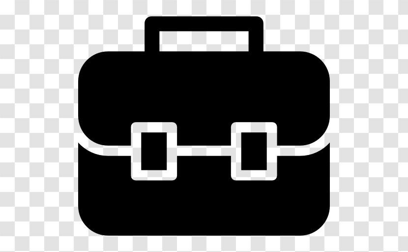 Job Hunting Icon Design - Black And White - Suitcase Drawing Transparent PNG