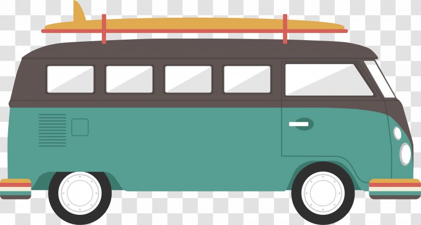 Iced Coffee Van Cafe - Motor Vehicle - Retro Bus Transparent PNG