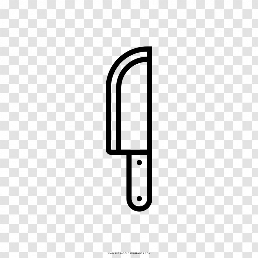 Chef's Knife Coloring Book Drawing Kitchen Knives - Painting Transparent PNG