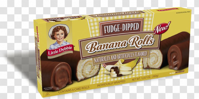 Swiss Roll Banana Fudge Cream Muffin - Brownies Cake Transparent PNG