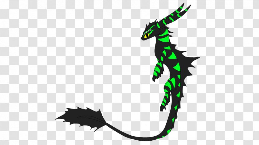 Seahorse Dragon Line Clip Art - Fictional Character - Night Fury Transparent PNG