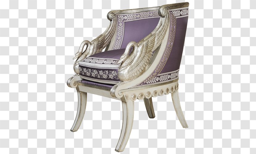 Élysée Palace Gondola Chair Silver - Silvergilt Transparent PNG