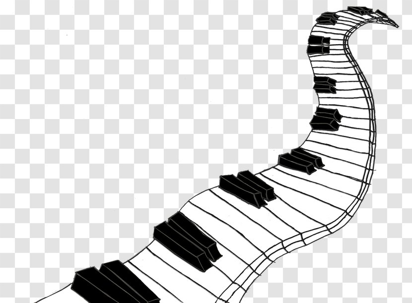 Piano Musical Keyboard Instruments - Silhouette Transparent PNG