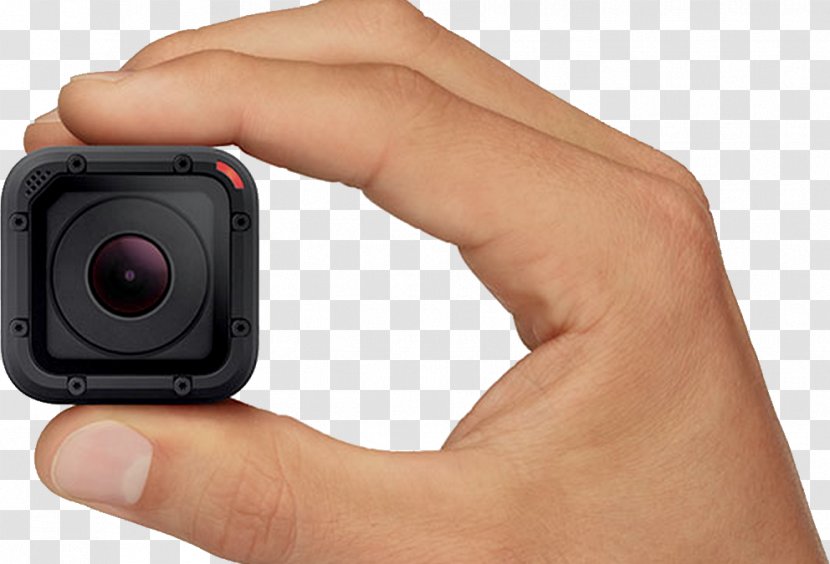 GoPro Action Camera - Close Up - Session In Hand Transparent PNG