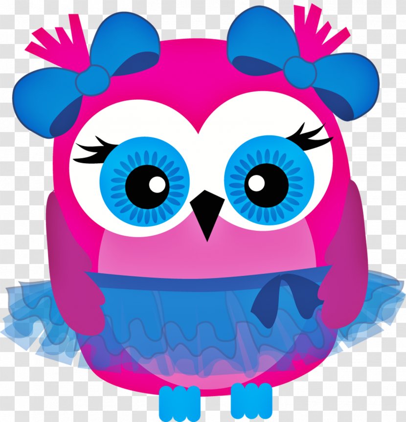 Owl Bird Clip Art - Pink Transparent PNG