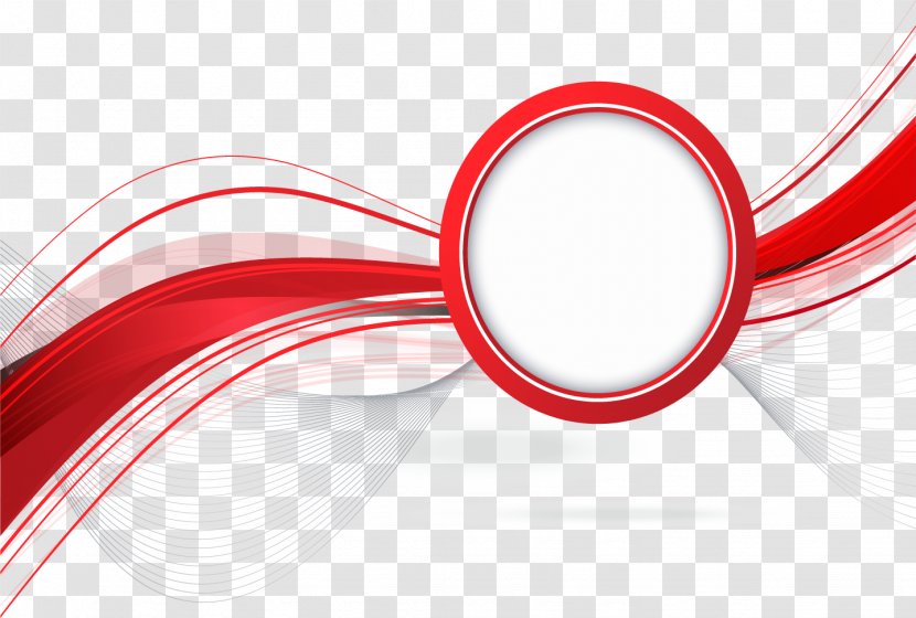 Red Line Abstraction - Report - Abstract Cover Page Transparent PNG
