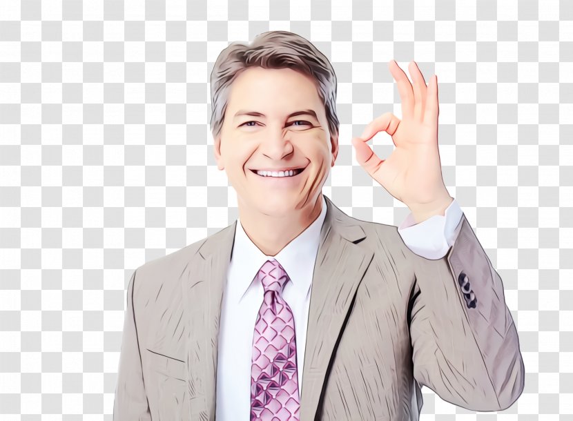 Gesture Finger Forehead Businessperson White-collar Worker - Watercolor - Ear Business Transparent PNG