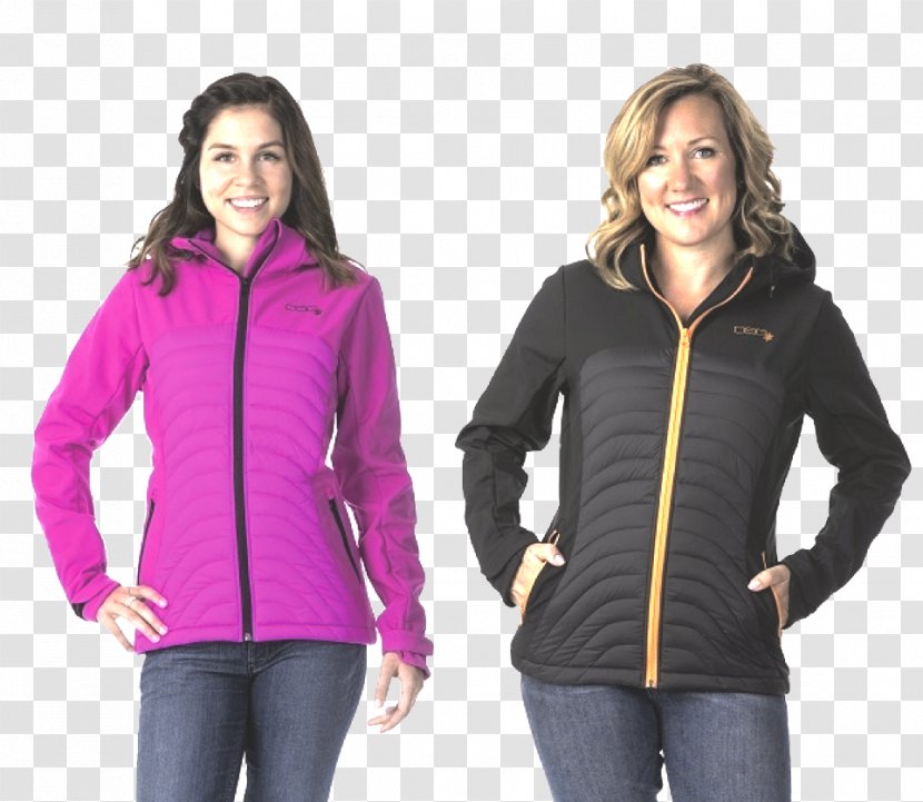 Hoodie Softshell Polar Fleece Jacket - Sleeve Transparent PNG