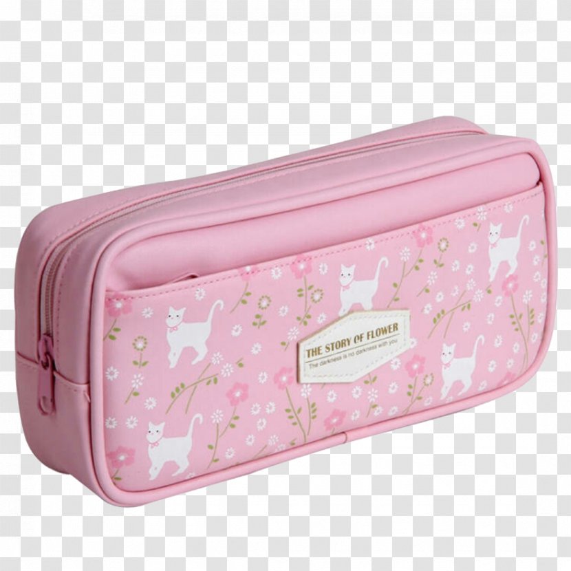 Pencil Case Stationery Bag - Rectangle - Pink Transparent PNG
