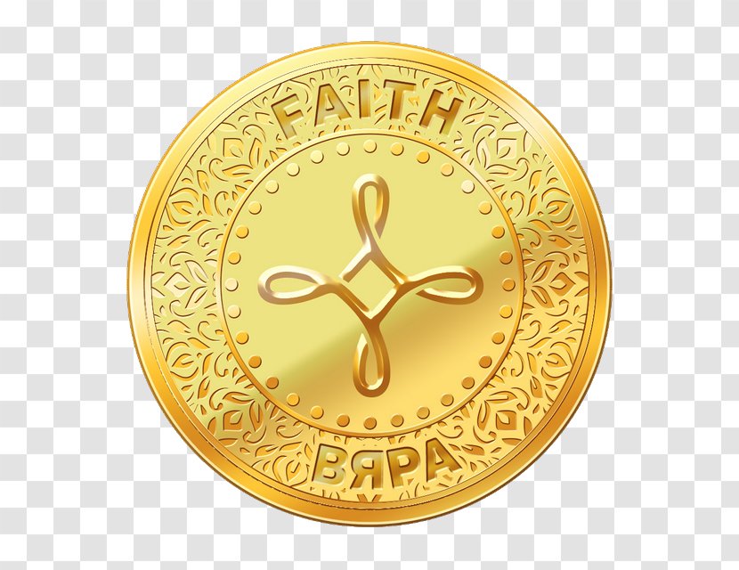 Saints Faith, Hope And Charity Earring Gold - Faith Transparent PNG