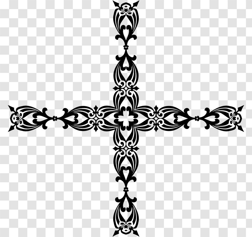 Cross Line Art Clip - Symbol - Christian Transparent PNG