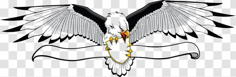 Bald Eagle Banner Clip Art - Wings Transparent PNG