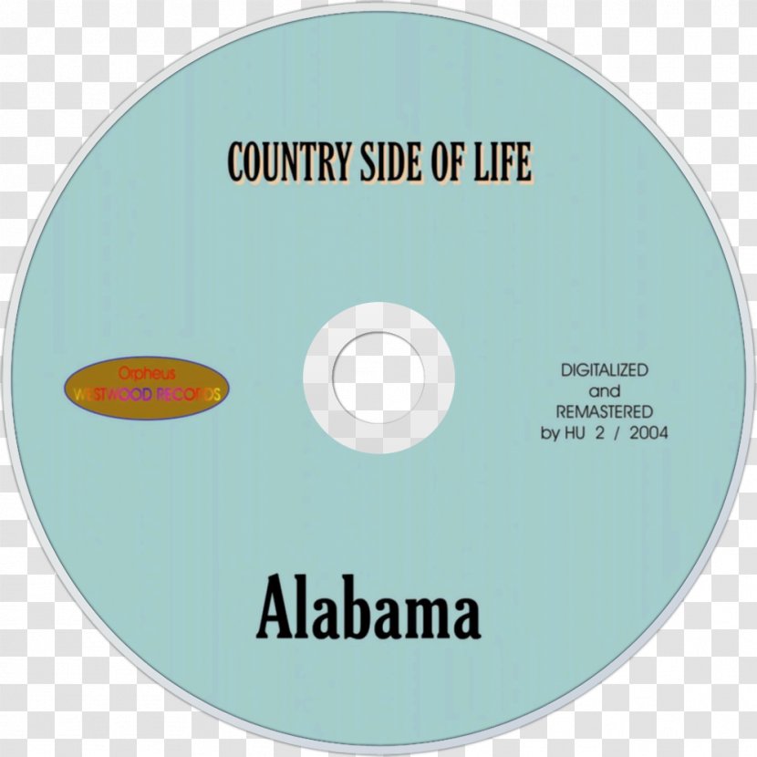 Compact Disc Alabama Greatest Hits Country Side Of Life Album - Silhouette Transparent PNG