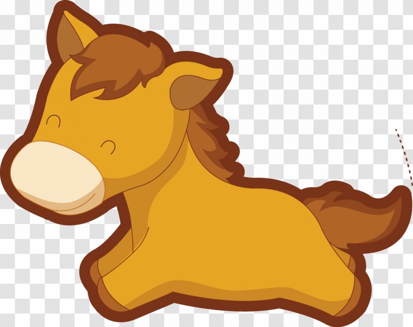 Horse Euclidean Vector Cartoon - Dog Like Mammal Transparent PNG