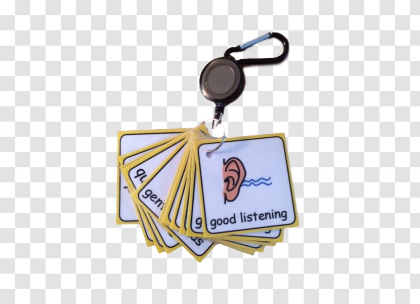 Positive Behavior Support Key Chains Product Special Needs - Yellow - Gentle And Quiet Transparent PNG