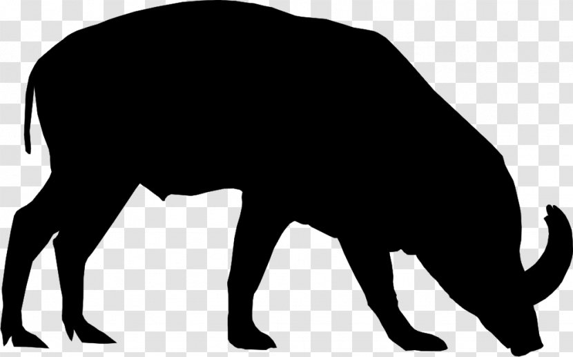 Indian Elephant African Cattle Clip Art - Black M - Cat Transparent PNG