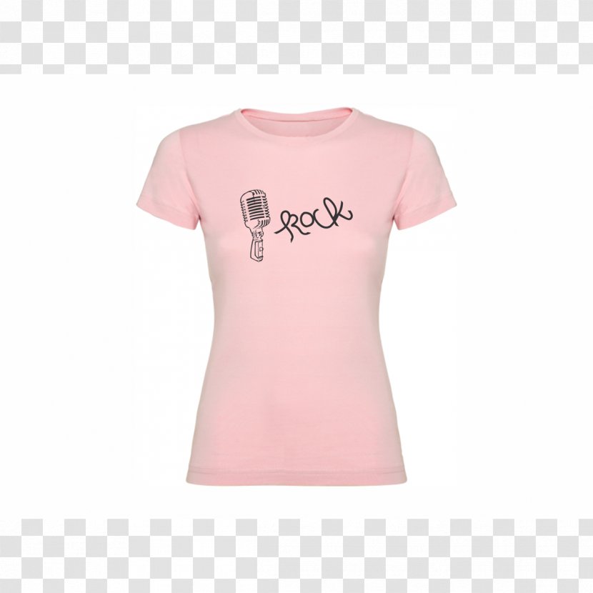 T-shirt Clothing Sleeve Neck Pink M - Tshirt - Printing Transparent PNG