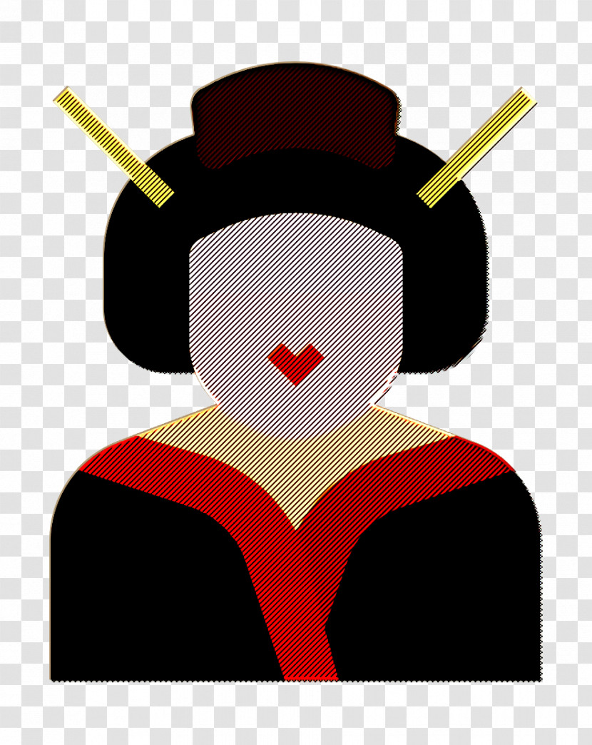 Jobs And Occupations Icon Japan Icon Geisha Icon Transparent PNG
