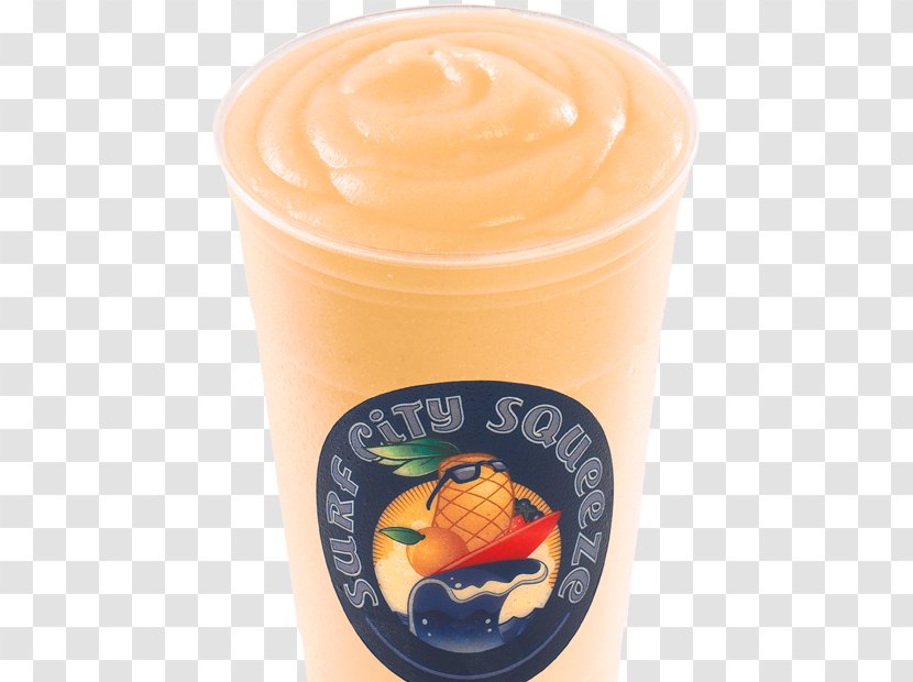 Orange Drink Smoothie Milkshake Juice Slush - Lemonade - Banana In Coconut Milk Transparent PNG
