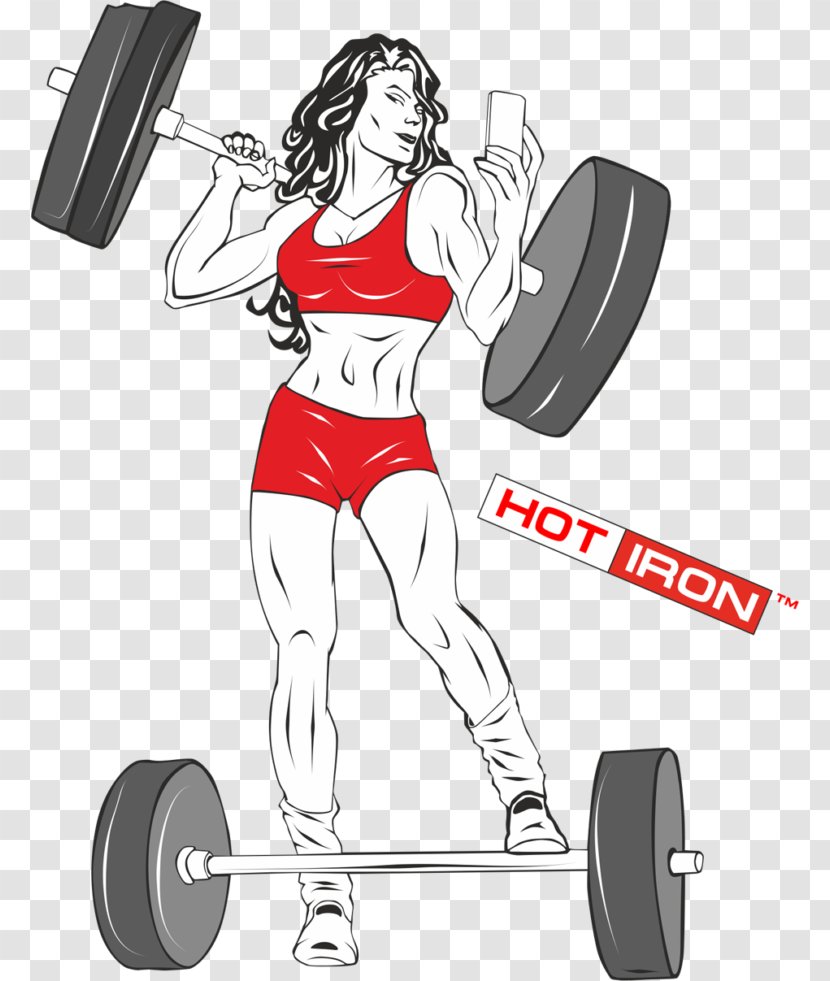 Barbell Olympic Weightlifting Weight Training - Watercolor Transparent PNG