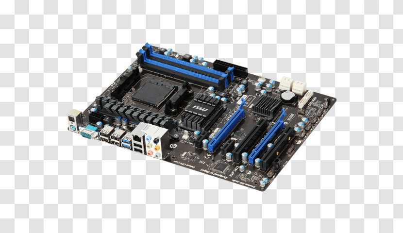 Intel Motherboard MSI 970A-G46 Socket AM3+ - Semiconductor Transparent PNG