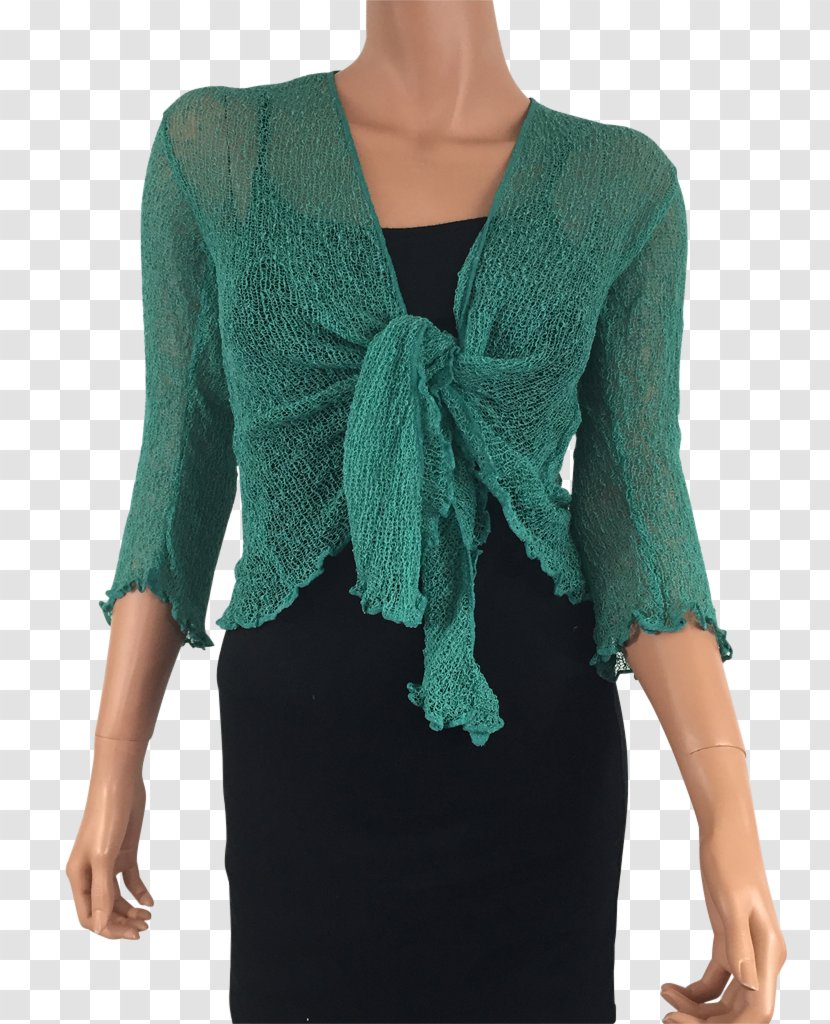 Sleeve Shrug Blouse Cardigan Clothing - Wrap - Sea Green Flyer Transparent PNG