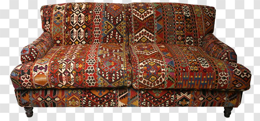 Loveseat Furniture Chair Couch Bench - Kilim - Ottoman Transparent PNG