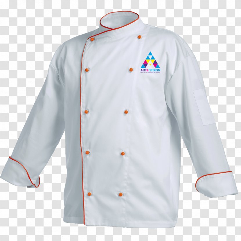 Chef's Uniform Long-sleeved T-shirt Jacket - Sports Transparent PNG
