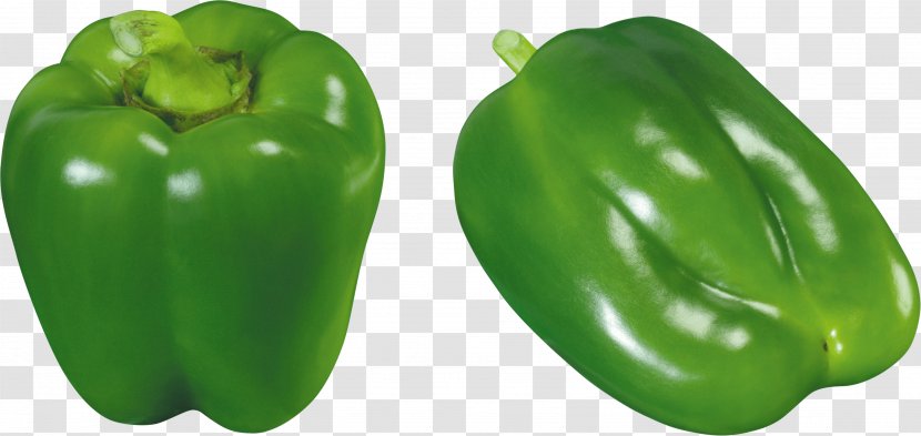 Bell Pepper Chili Vegetable Black - Green - Image Transparent PNG
