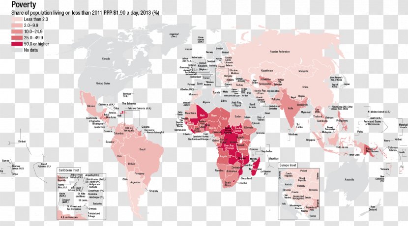 World Map Poverty Transparent PNG