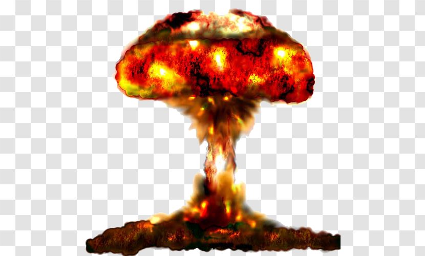 Nuclear Explosion Mushroom Cloud - Bombing Transparent PNG
