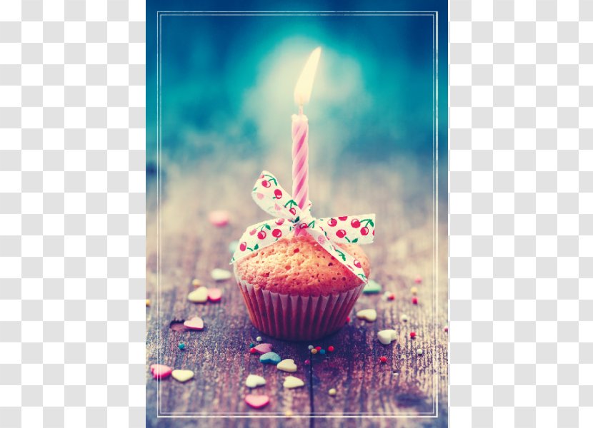 Cupcake Happy Birthday To You Muffin Greeting & Note Cards - Buttercream - Express Box Transparent PNG