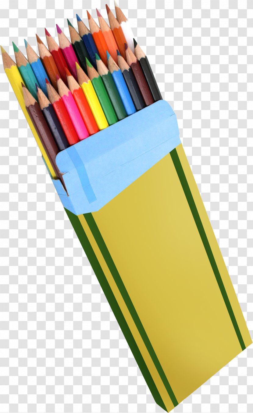 Colored Pencil Writing Implement Clip Art - Office Supplies Transparent PNG