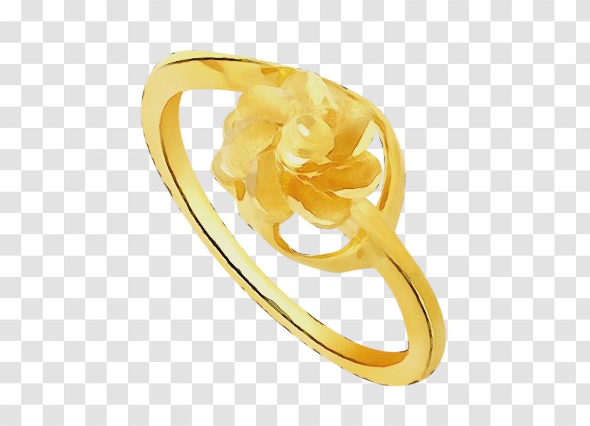 Wedding Ring - Yellow - Oval Transparent PNG