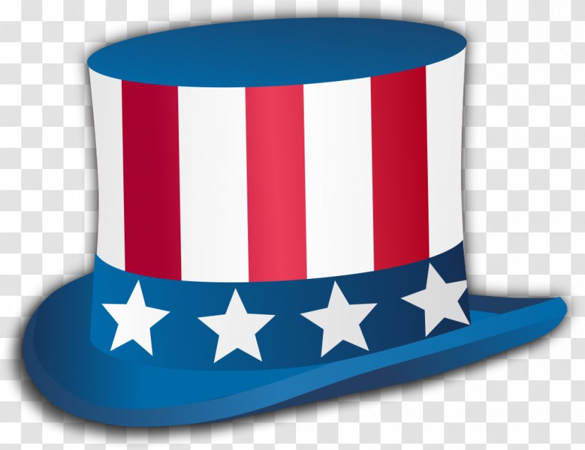 Uncle Sam Top Hat Independence Day Clip Art - Cap Transparent PNG