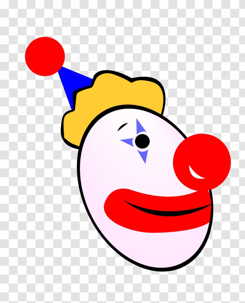 Cartoon Clown Clip Art - Red - Head Transparent PNG