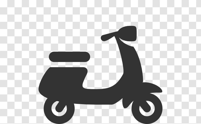 Scooter Car Motorcycle #ICON100 Vespa - Silhouette Transparent PNG