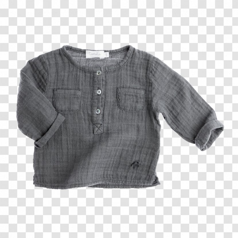 Sweater Cardigan Sleeve Blouse Button - Gauze Transparent PNG