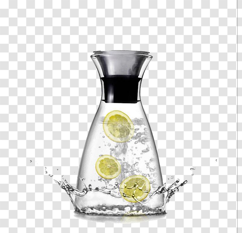 Glass Teapot Jug Cup Stainless Steel - Lemonade Cold Water Transparent PNG