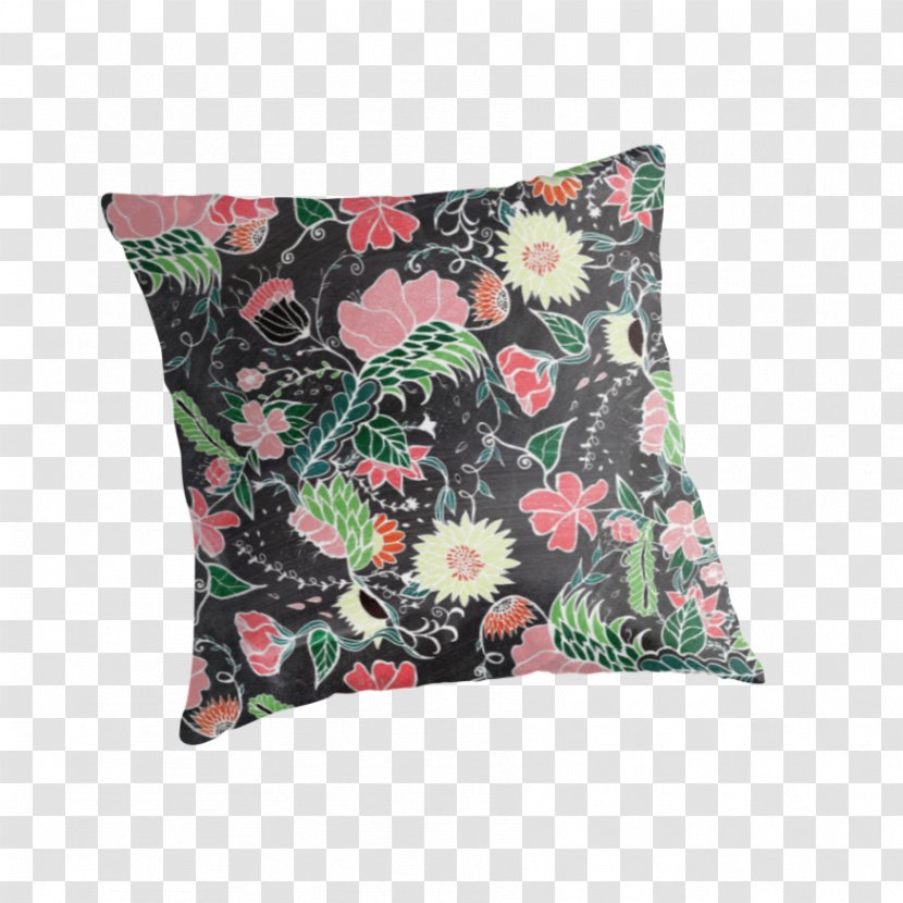 Throw Pillows Cushion Mouse Mats Garden - Flower - Zipper Chalk Transparent PNG