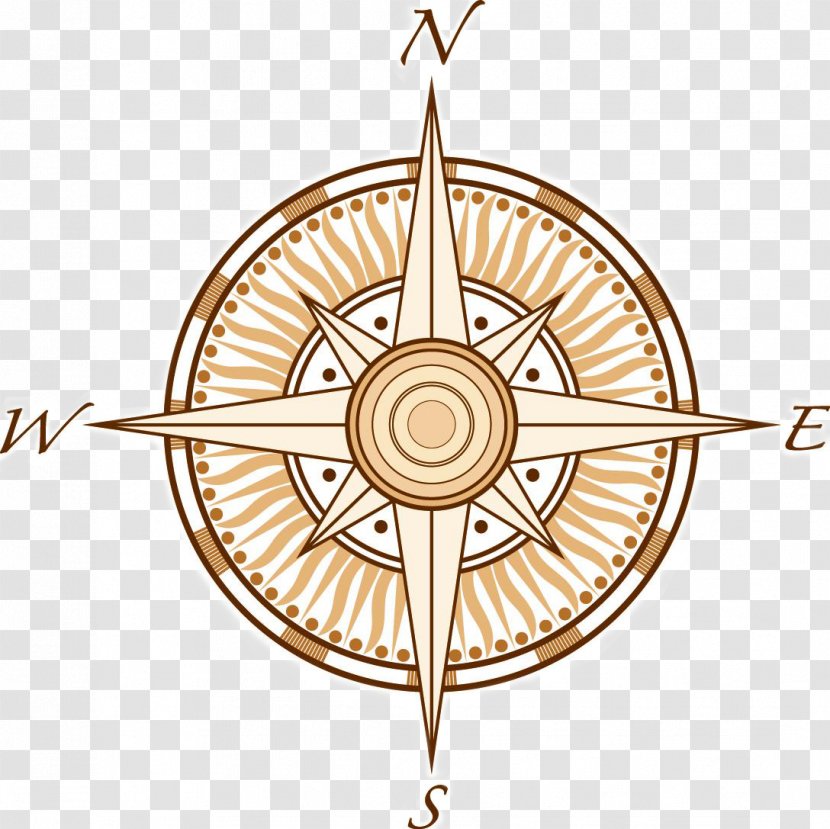 Points Of The Compass Cardinal Direction - Drawing Transparent PNG
