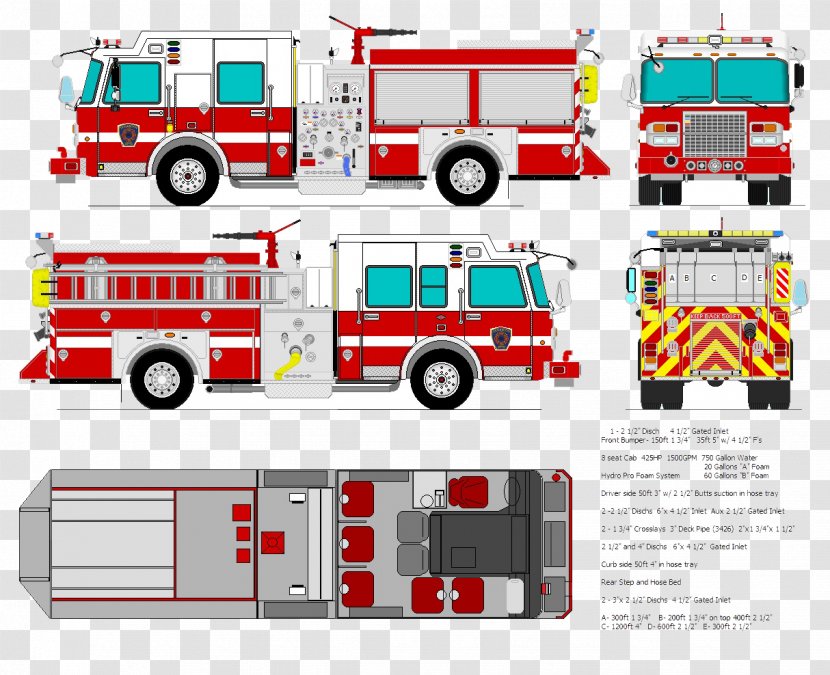 Fire Engine Department Car Firefighter Ambulance - Brand Transparent PNG
