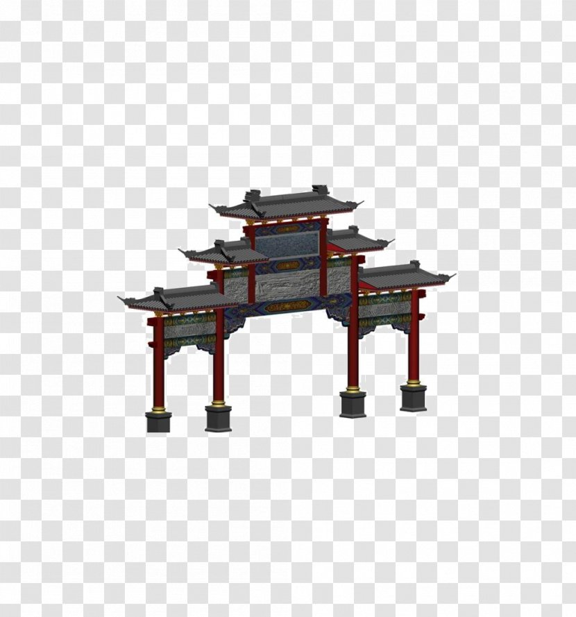 Paifang Download - 3d Computer Graphics - 3D House Transparent PNG