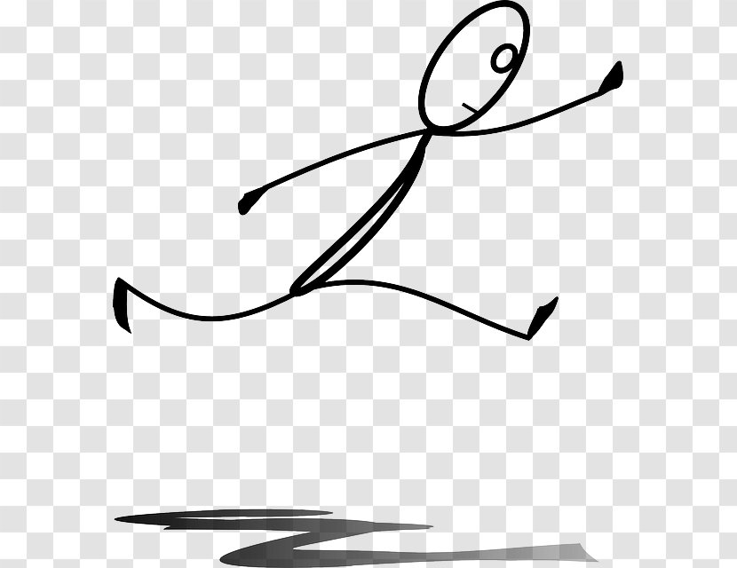 Stick Figure Jumping Clip Art - Plant - Run Quickly Transparent PNG