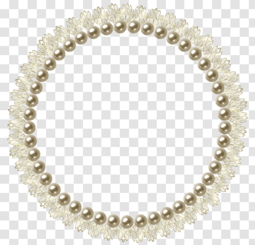 Pearl Picture Frame - Jewellery - Circle Transparent PNG