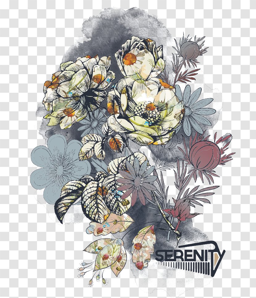 Tattoo Flash Body Art Bukalapak Price - Flowering Plant - Floral Print Transparent PNG