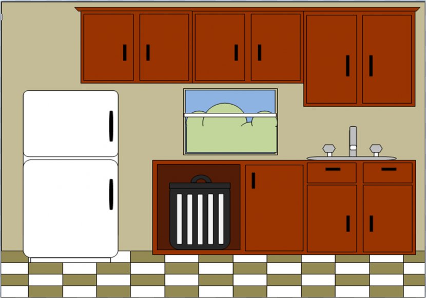 Kitchen Cabinet Furniture Clip Art - Cupboard - Clean Counter Cliparts Transparent PNG