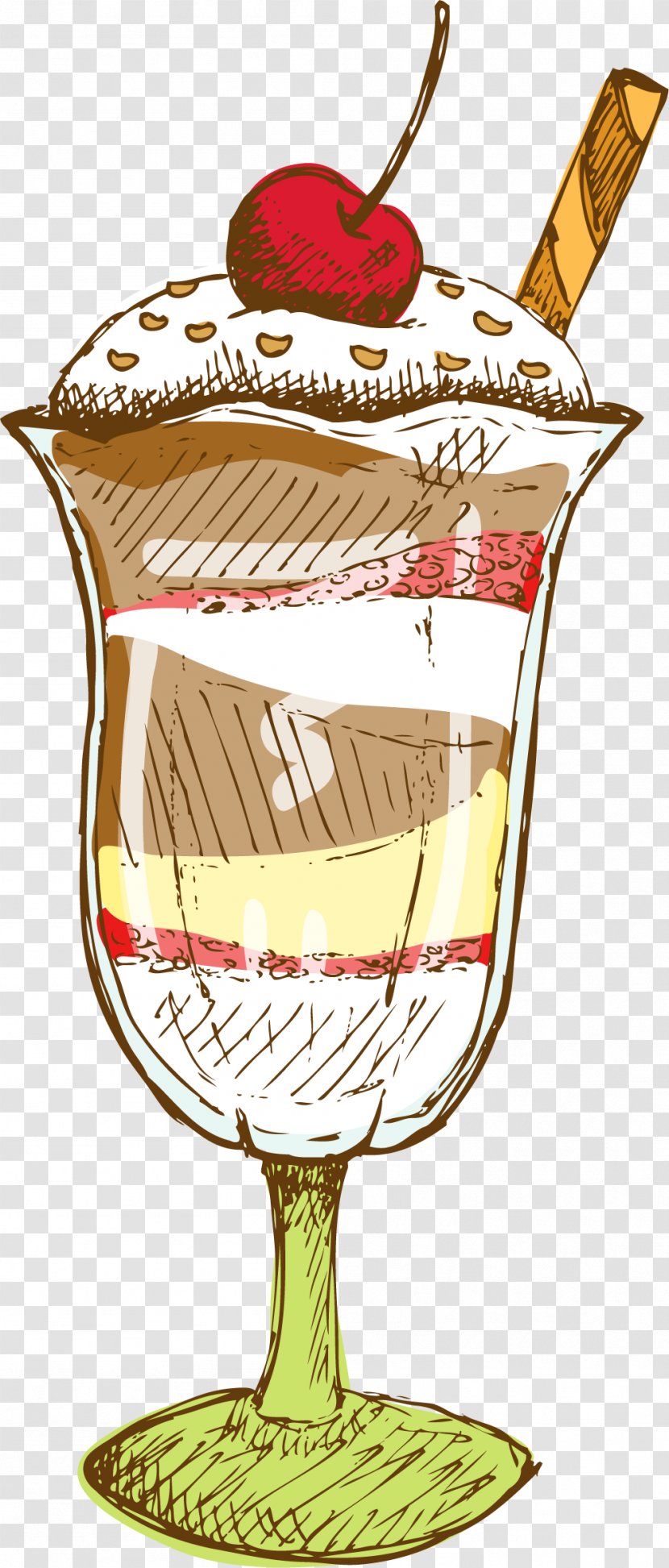 Chocolate Ice Cream Dessert - Delicious Coffee Transparent PNG