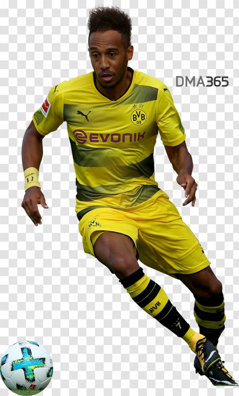Pierre-Emerick Aubameyang Soccer Player Gabon National Football Team Borussia Dortmund - Jersey Transparent PNG