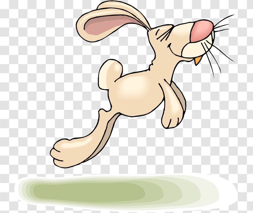 Easter Bunny Hare Rabbit Show Jumping Clip Art - Hop - Rabit Transparent PNG
